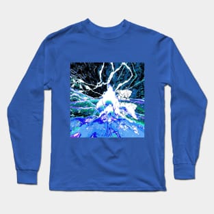 Spaced Lightning by Basil Azuria Long Sleeve T-Shirt